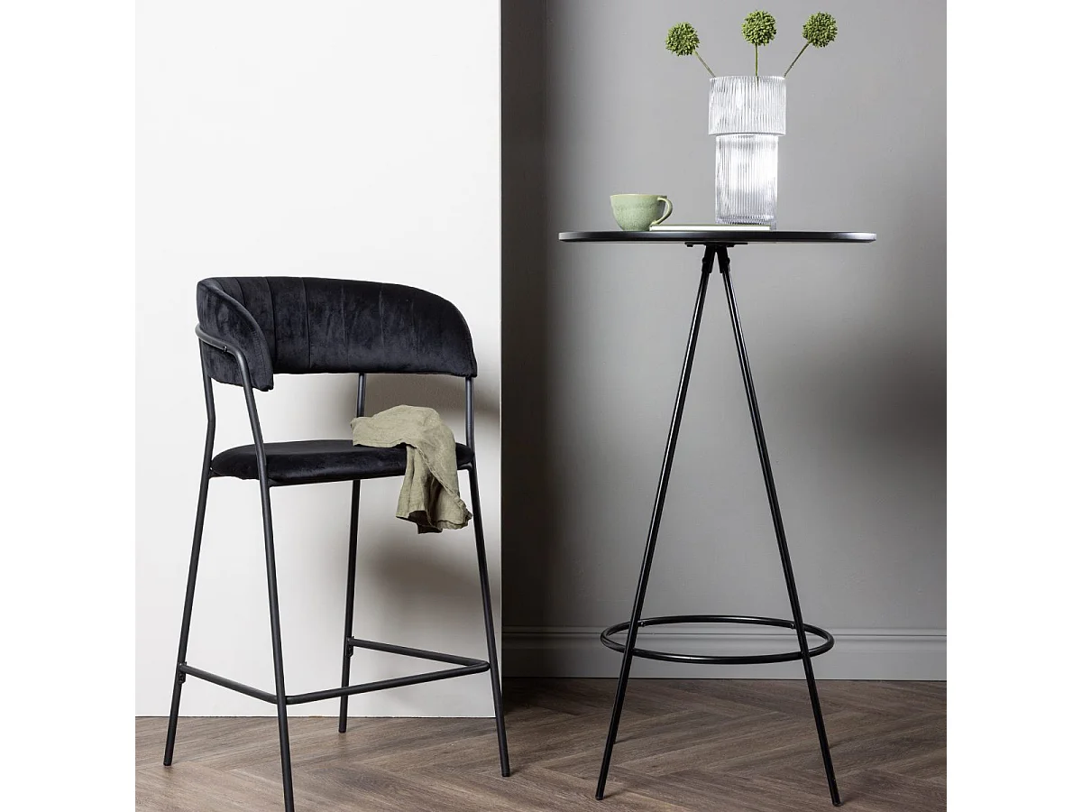 Table de Bar "Bistro" 105cm Noir