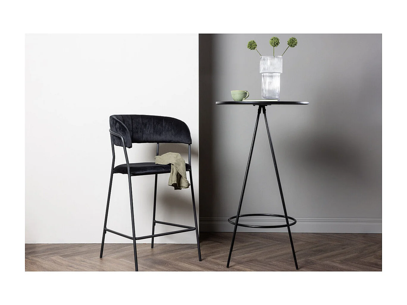 Table de Bar "Bistro" 105cm Noir