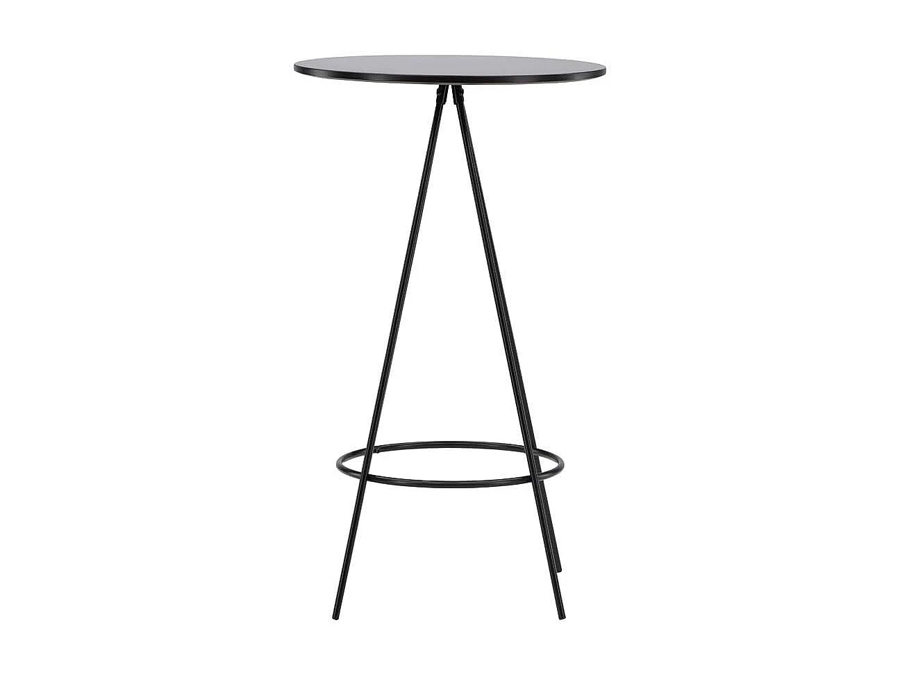 Bistro table de bar Ø60cm noir.