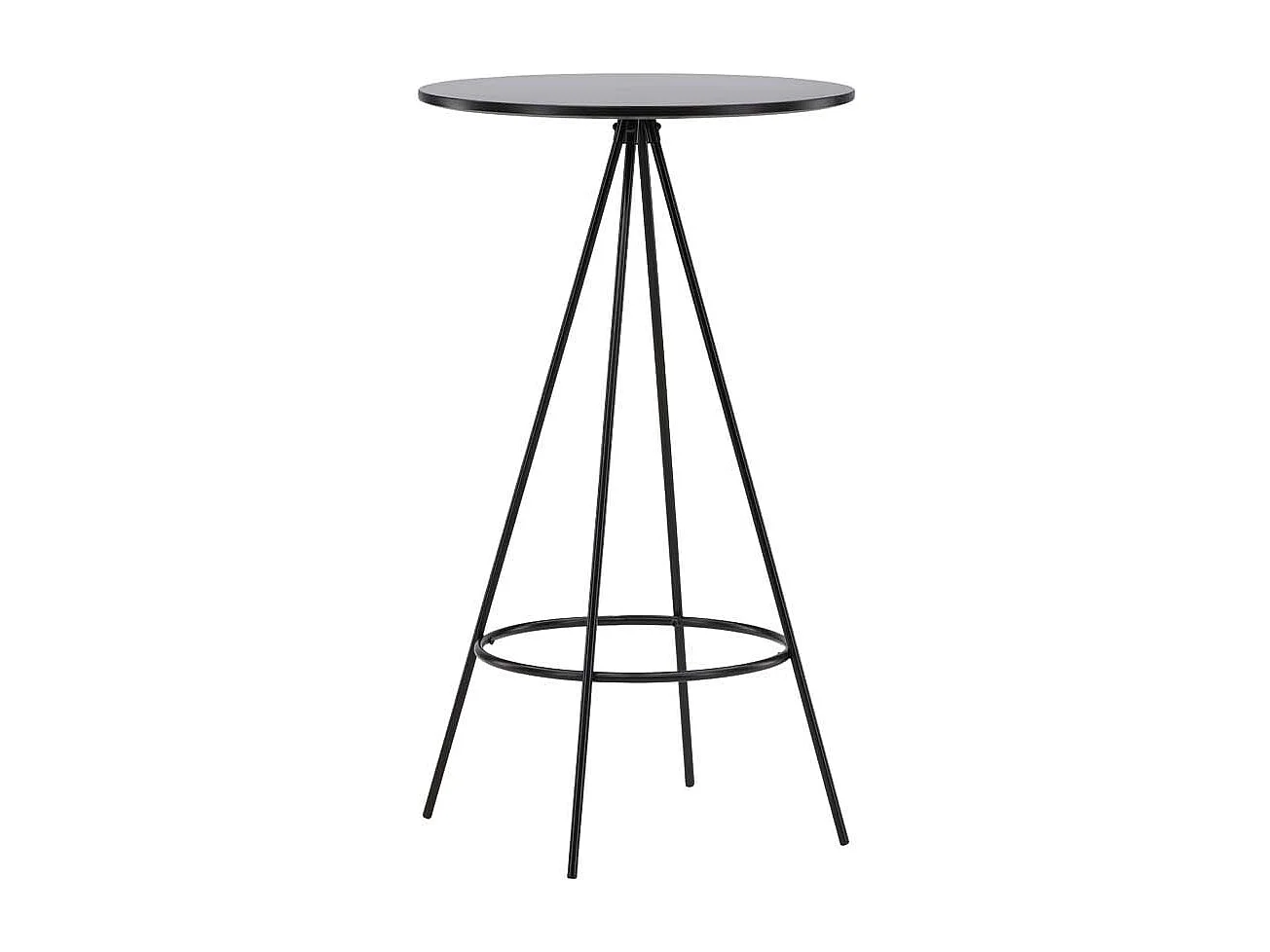 Bistro table de bar Ø60cm noir.