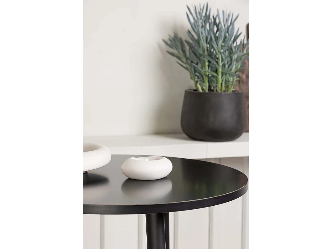 Plaza ensemble de meubles de bar table de bar noir et 2 Adesto tabourets de bar noir.