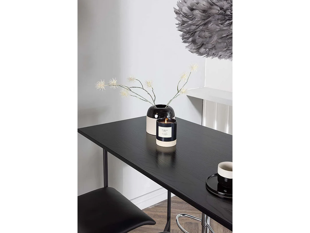 Rax barmeubelset bartafel zwart en 4 Jonna barstoelen zwart.