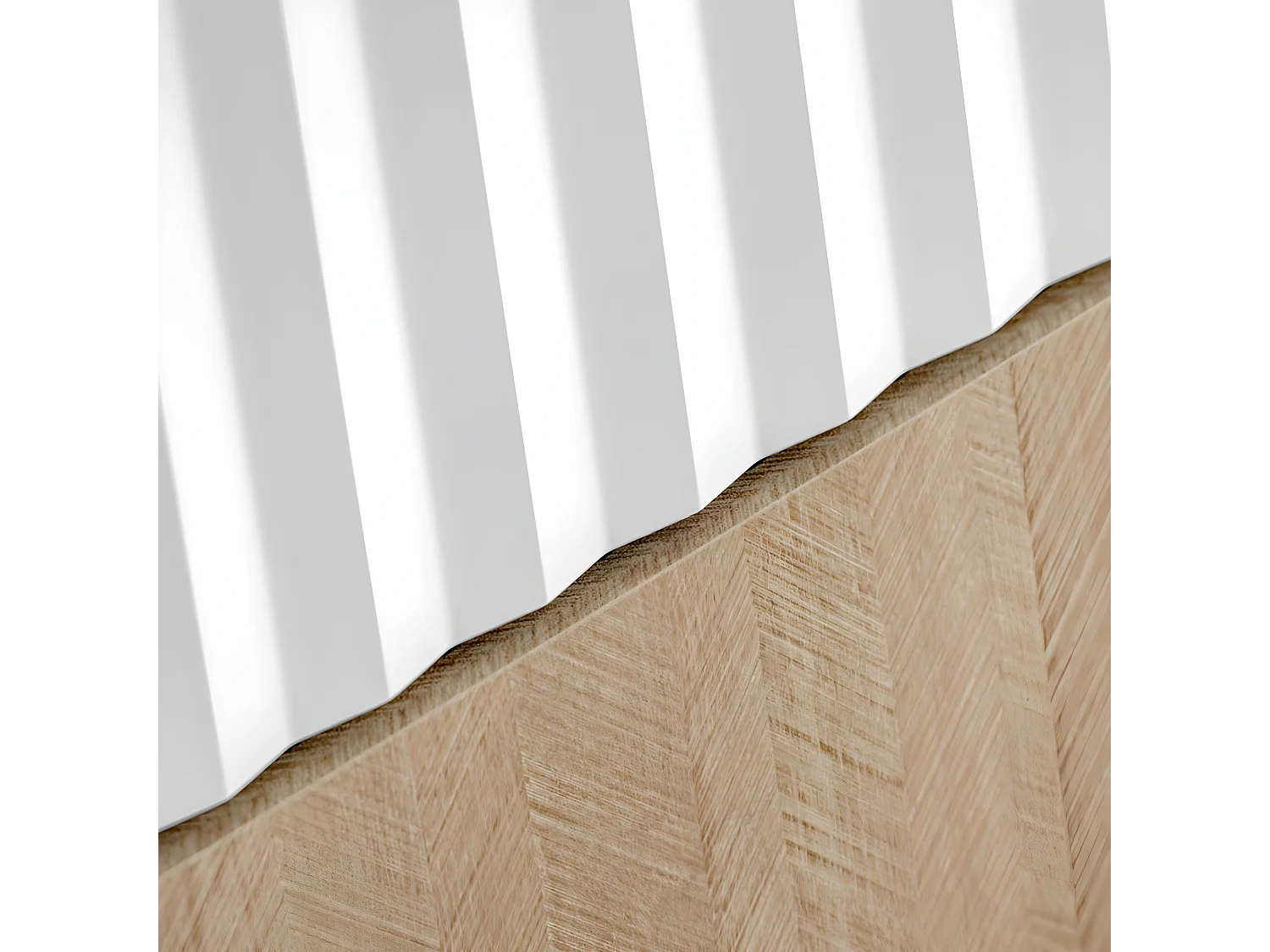 Commode style scandinave avec 2 portes et 2 tiroirs Petra