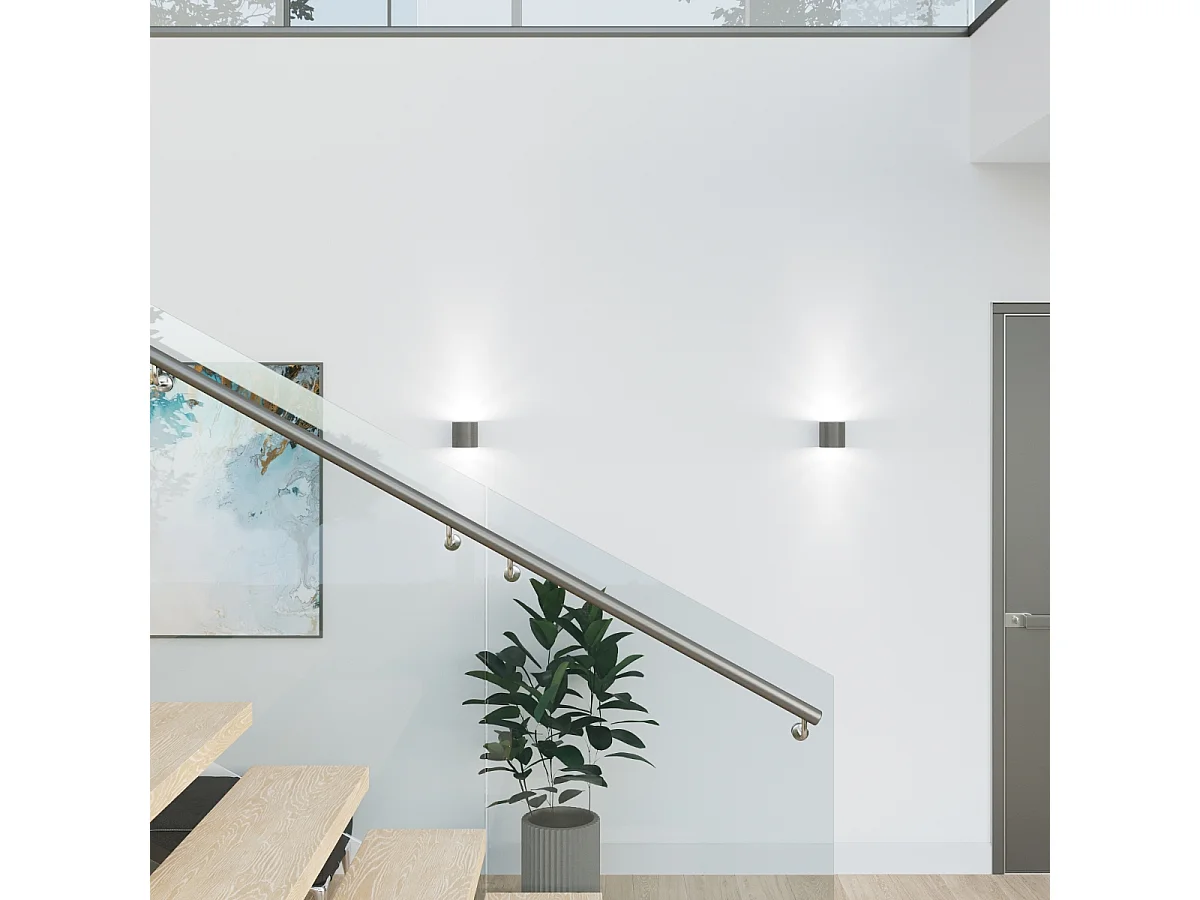 Sollux ORBIS 1 Applique Murale Lumineuse Vers le Bas Anthracite