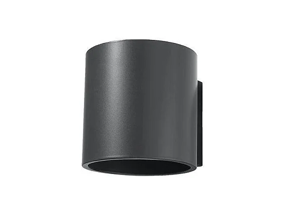 Wandlampen Orbis Modern Van  - 1 Lichtbronnen - L.10 X H.10 Cm - Antraciet
