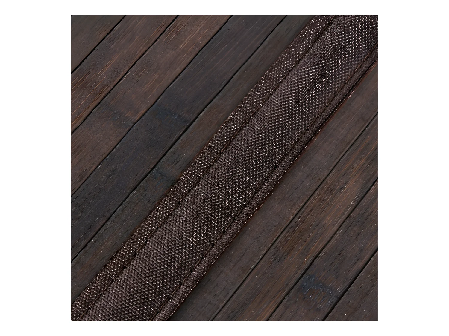 Wäschekorb aus braunem Bambus - L40 cm