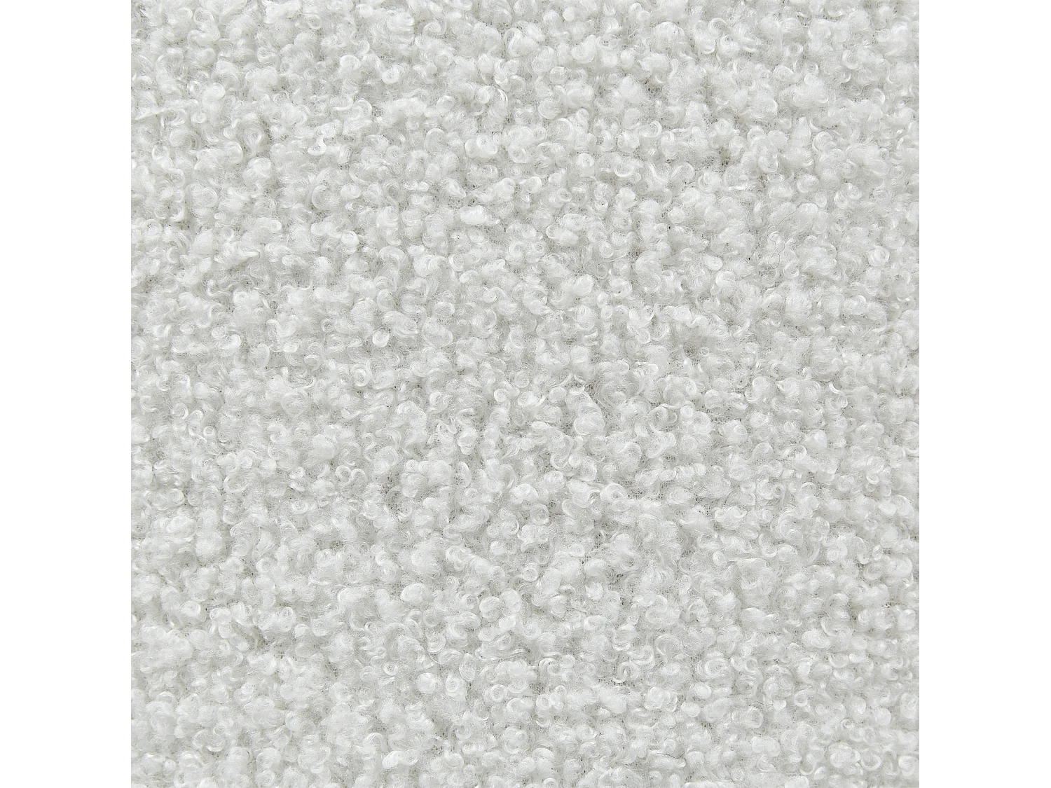 Pouf de rangement MARYLAND Bouclé Blanc cassé