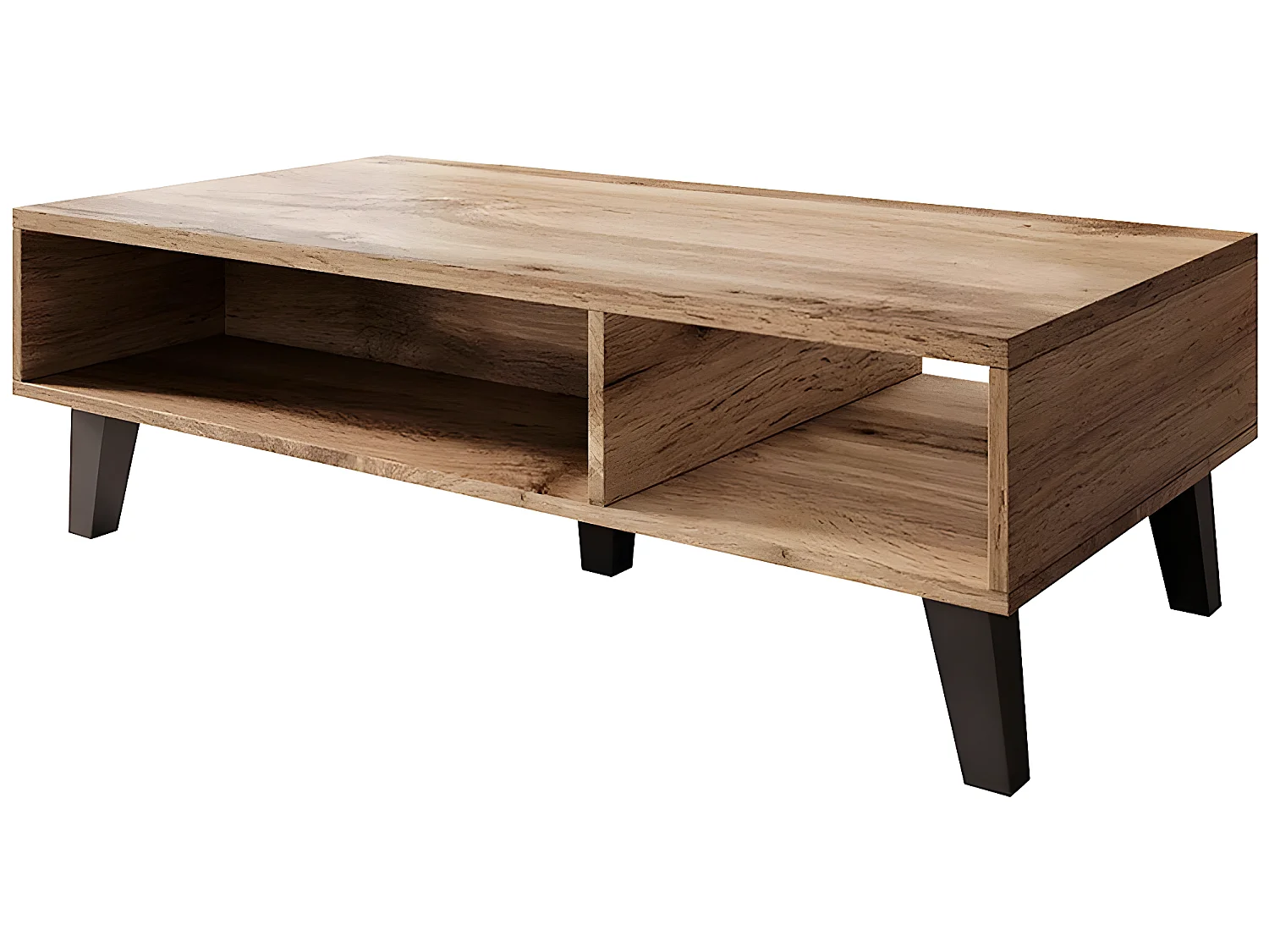 Table basse "Lisa" -110 x 32 x 60 - Marron