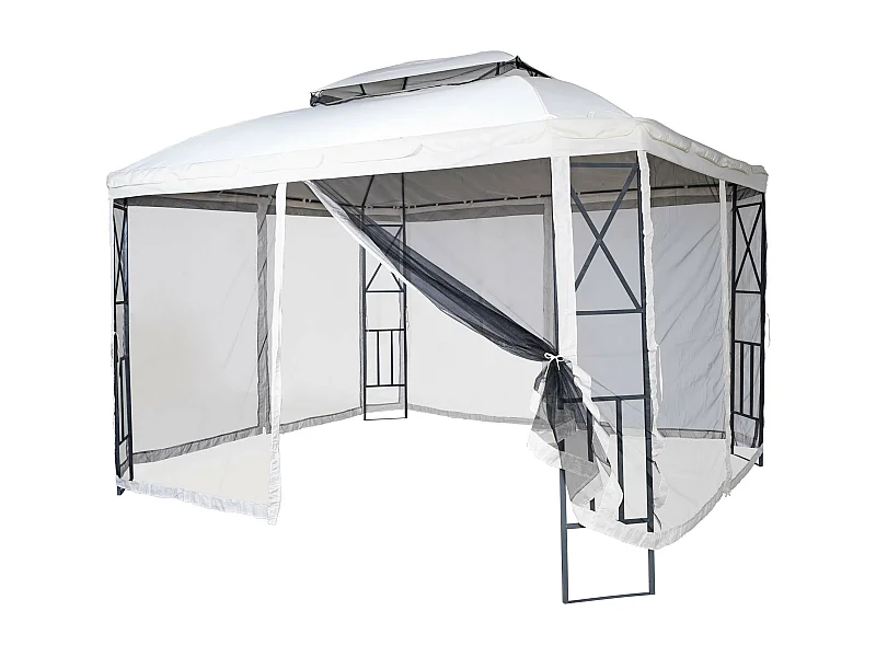 Pérgola MCW-E42 + mosquitera,  crema