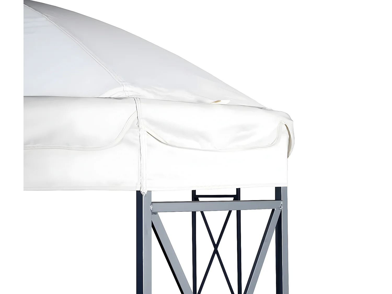 Pergola MCW-E42 + Moskitonetz, Creme