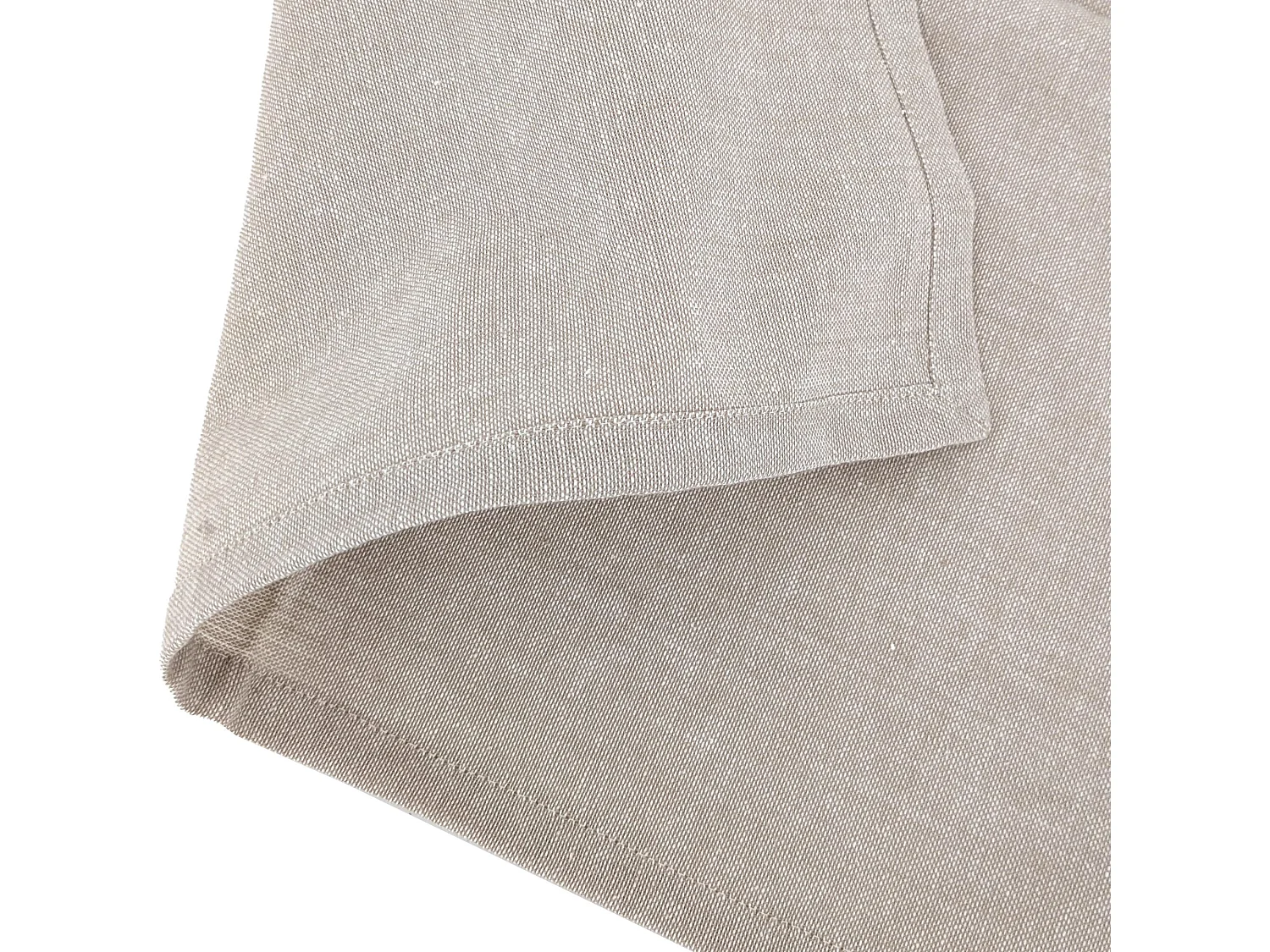 Lot de 6 serviettes de table 45x45 cm YUCO coton chambrey beige