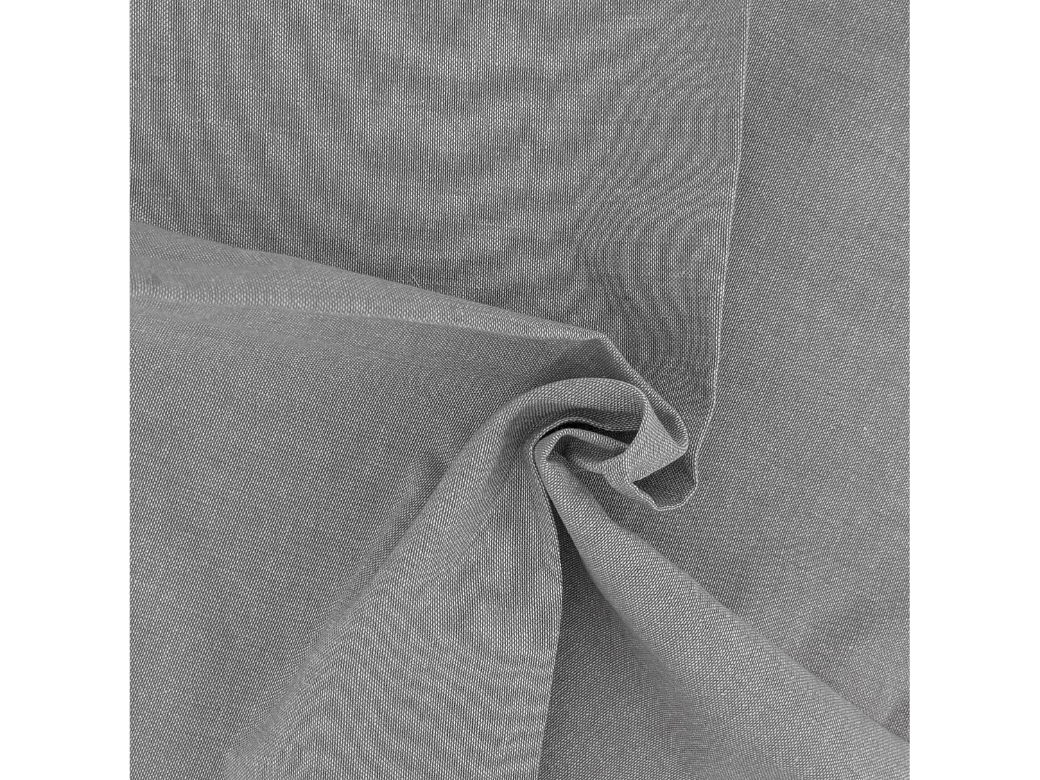 Lot de 6 serviettes de table 45x45 cm YUCO coton chambrey gris