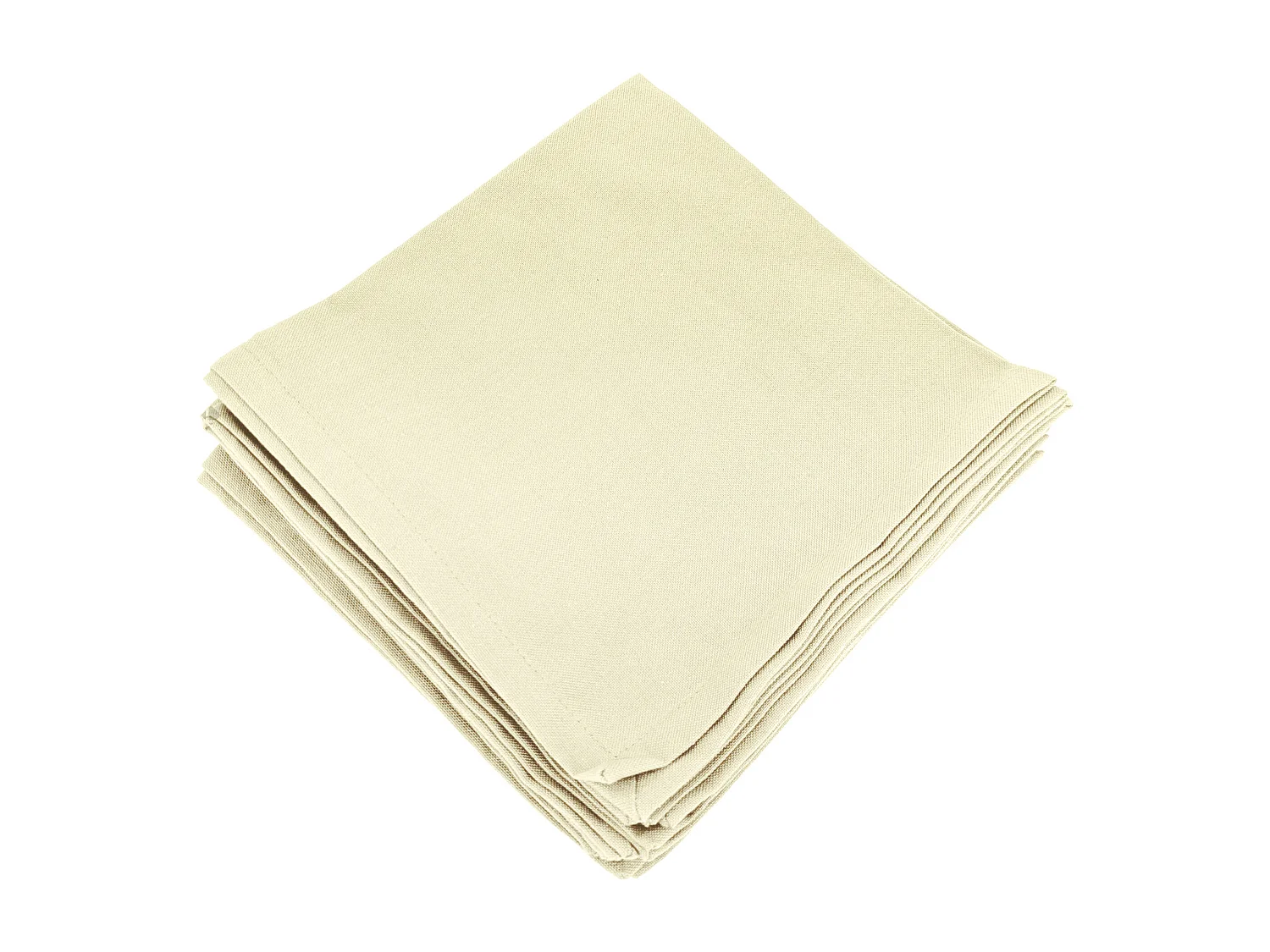 Lot de 6 serviettes de table 45x45 cm collection YUCO coton écru