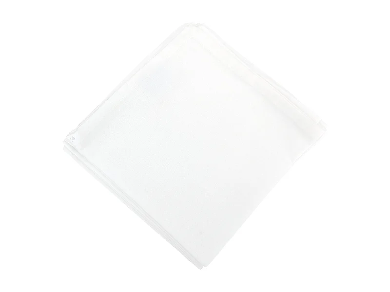 Lot de 6 serviettes de table 45x45 cm collection YUCO coton couleur blanc