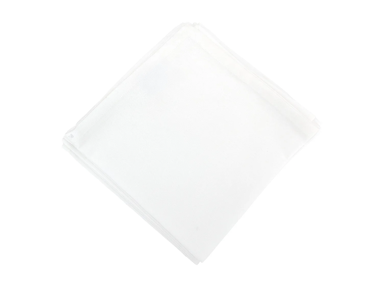 Lot de 6 serviettes de table 45x45 cm collection YUCO coton couleur blanc