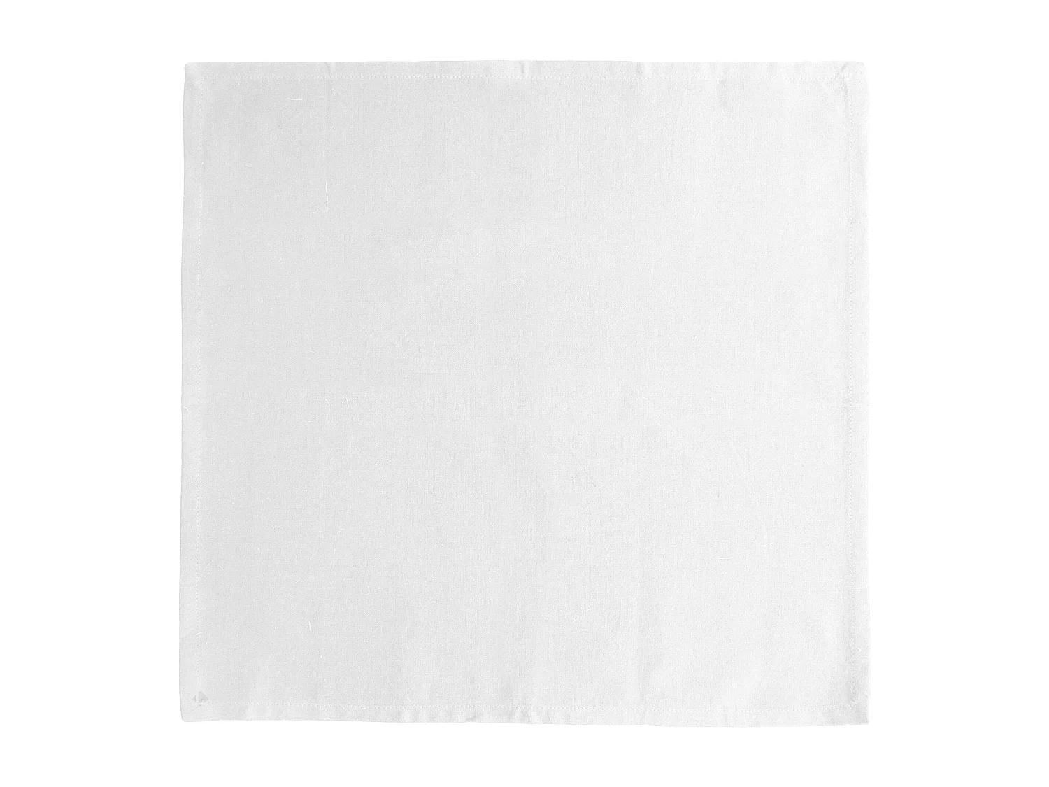 Lot de 6 serviettes de table 45x45 cm collection YUCO coton couleur blanc