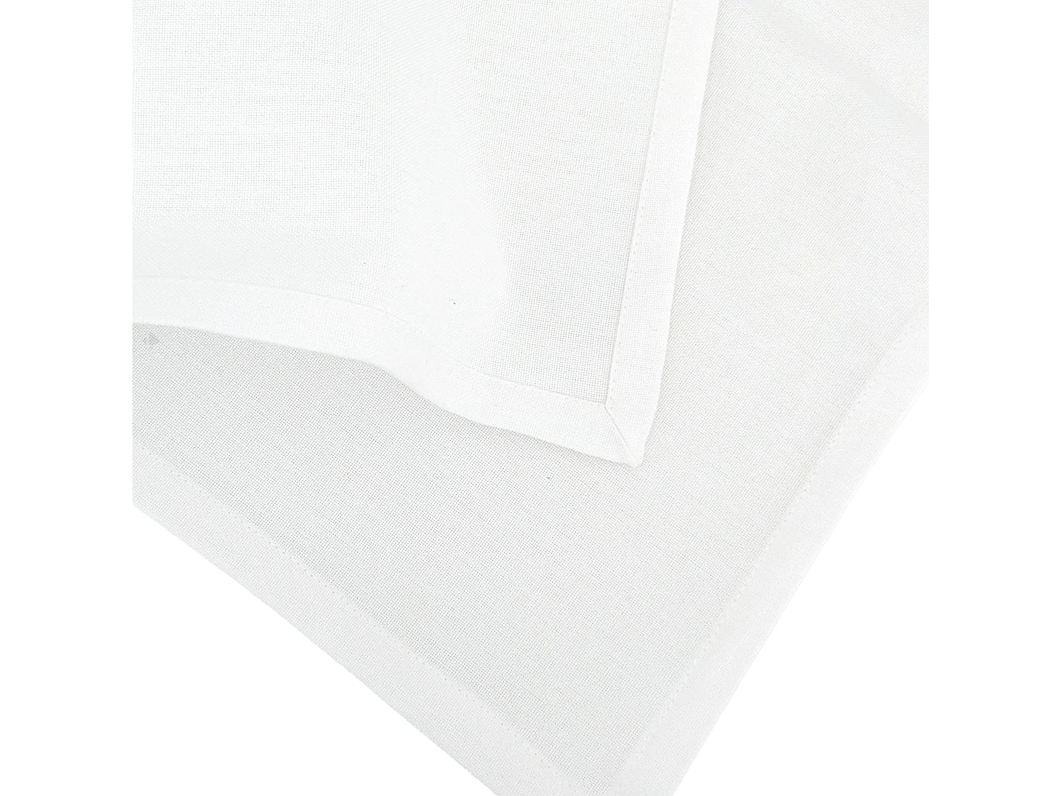 Lot de 6 serviettes de table 45x45 cm collection YUCO coton couleur blanc