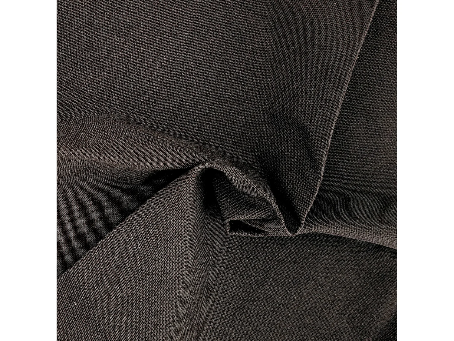 Lot de 6 serviettes de table 45x45 cm collection YUCO coton marron café