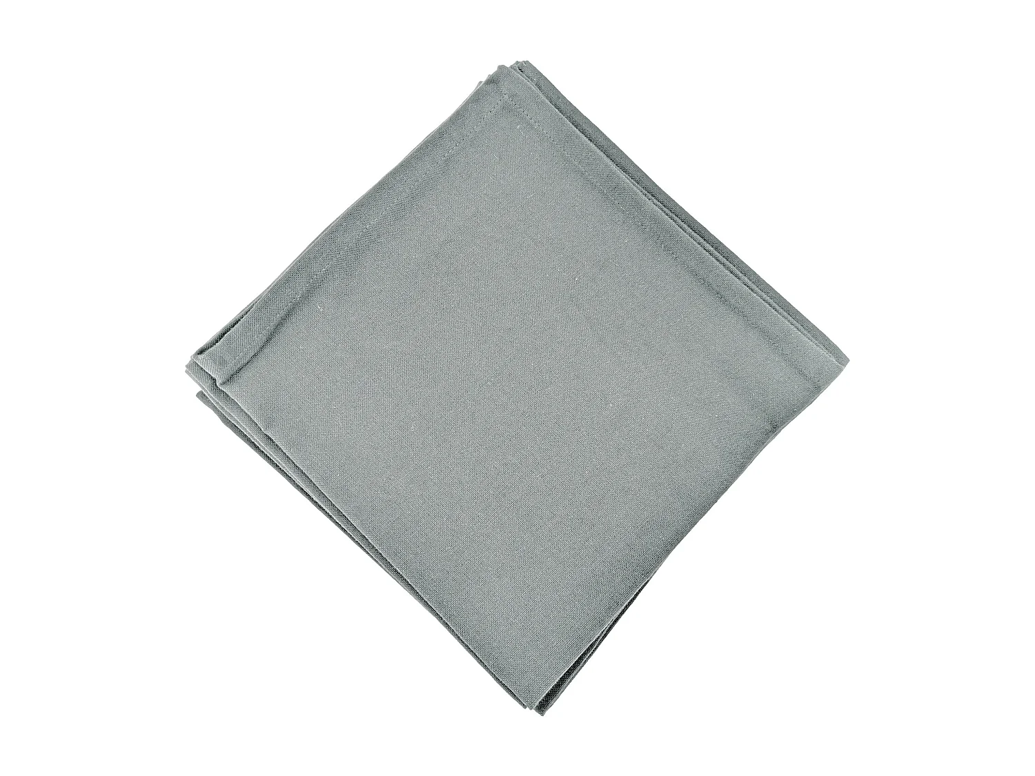 Lot de 6 serviettes de table 45x45 cm collection YUCO coton gris acier