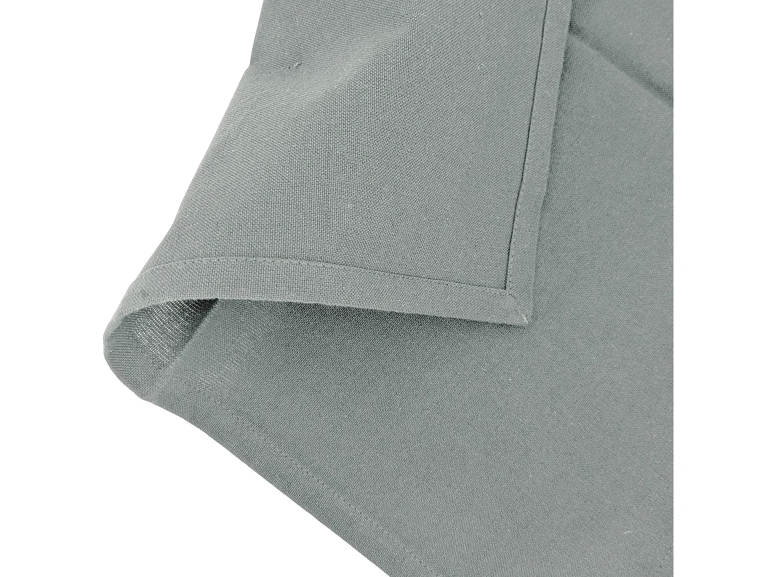 Lot de 6 serviettes de table 45x45 cm collection YUCO coton gris acier