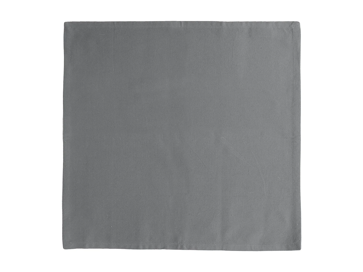 Lot de 6 serviettes de table 45x45 cm collection YUCO coton gris acier