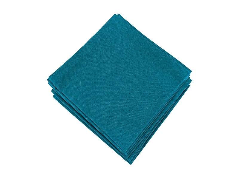 Lot de 6 serviettes de table 45x45 cm collection YUCO coton jade