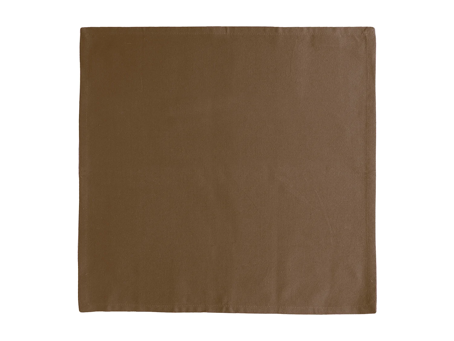 Lot de 6 serviettes de table 45x45 cm YUCO coton cognac