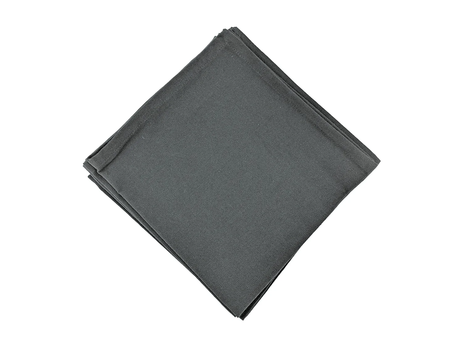 Lot de 6 serviettes de table 45x45 cm YUCO coton anthracite