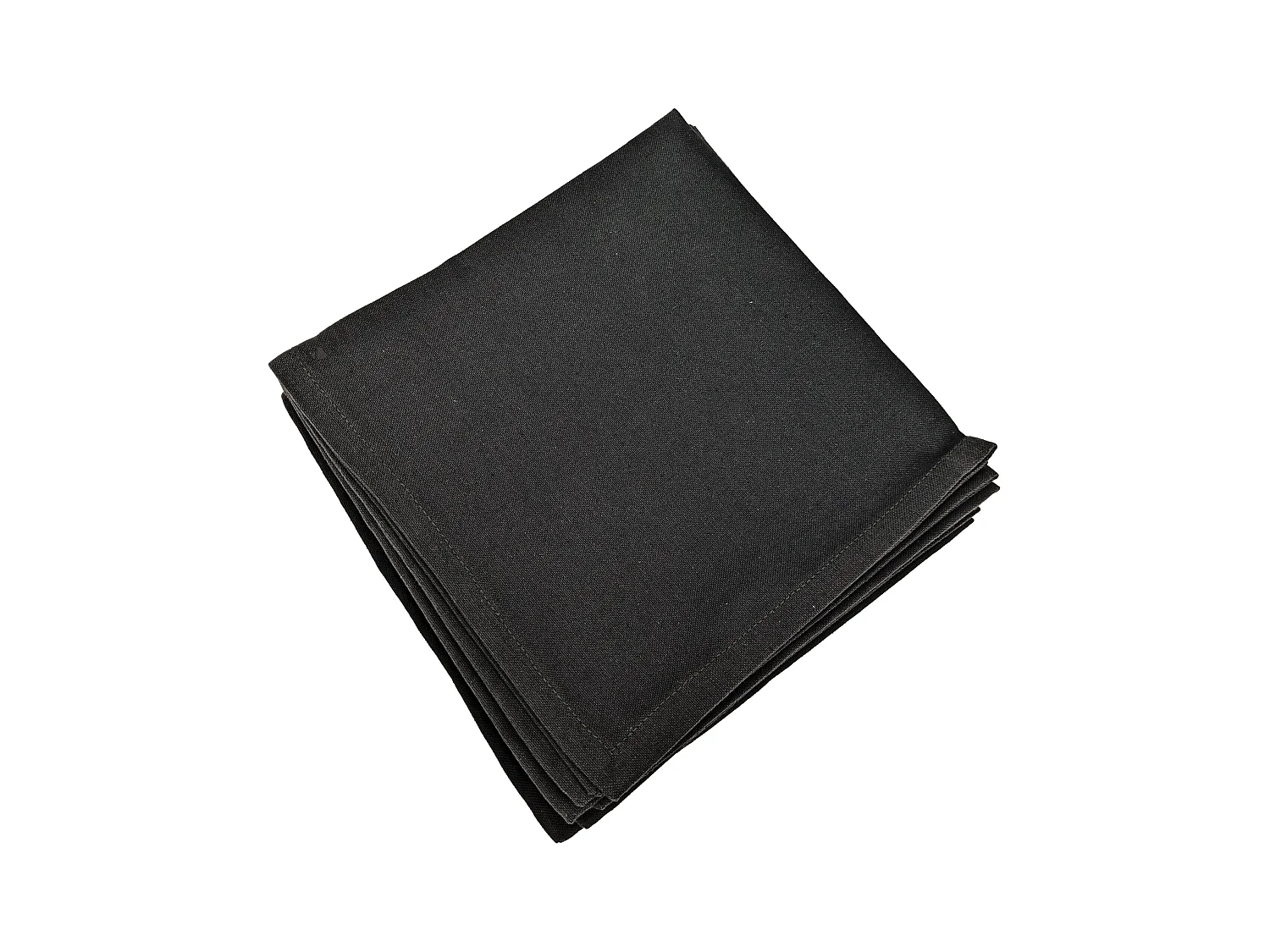 Lot de 6 serviettes de table 45x45 cm YUCO coton basalte