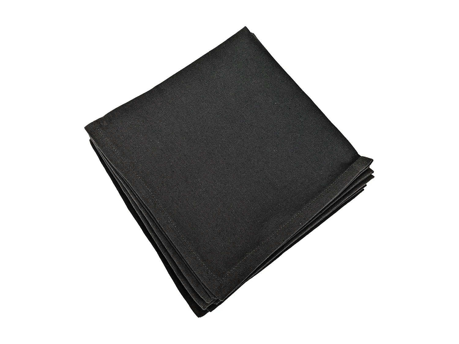 Lot de 6 serviettes de table 45x45 cm YUCO coton basalte