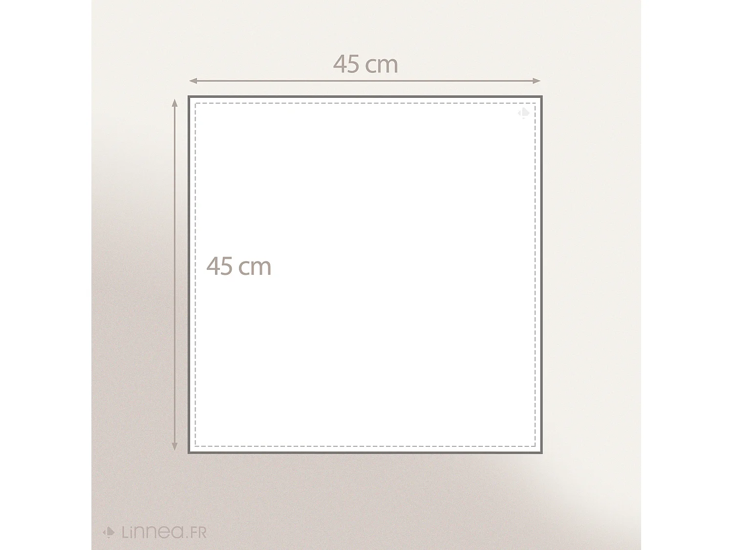 Lot de 6 serviettes de table 45x45 cm YUCO coton basalte