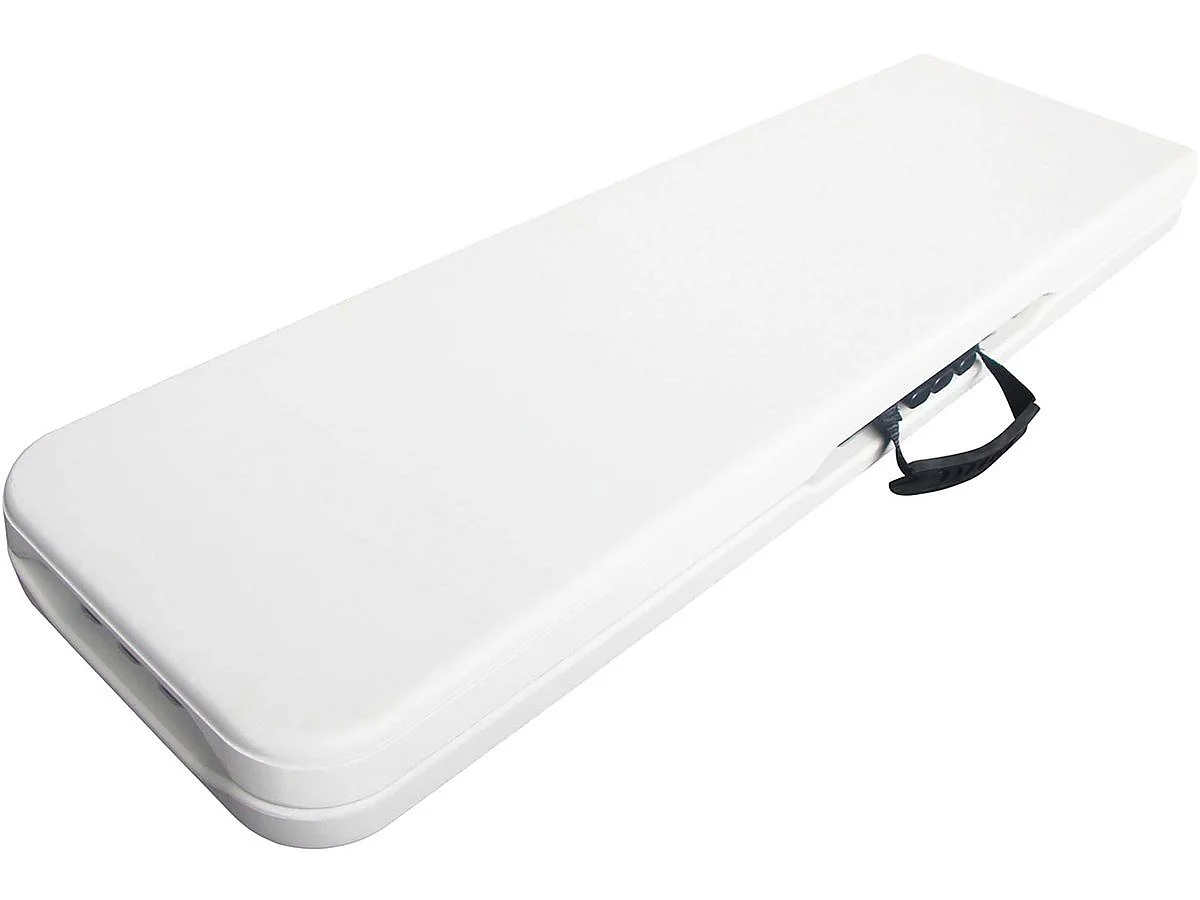 Banc pliant "Foldy" - 183 x 28 x 43 cm - Blanc