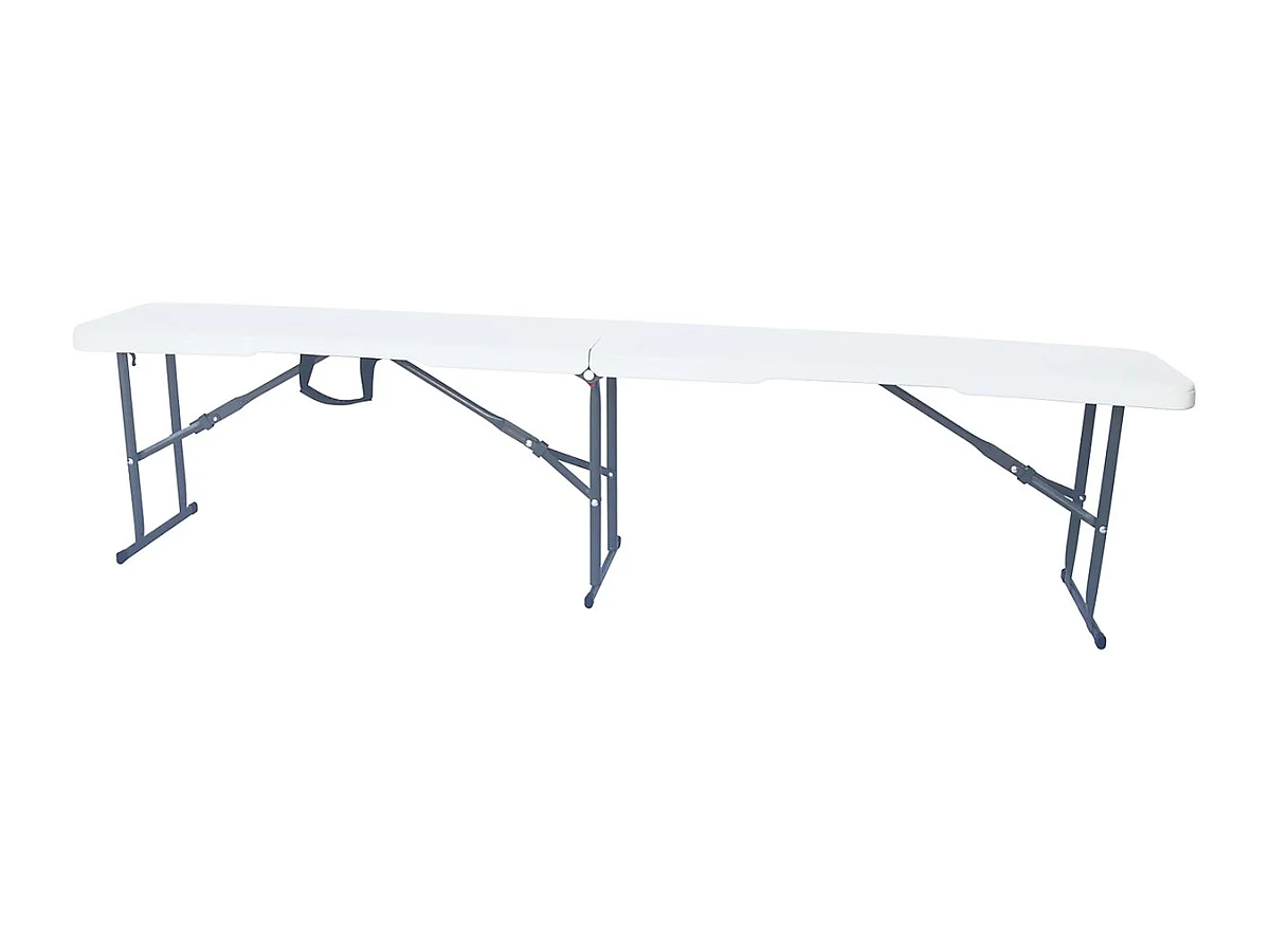 Banc pliant "Foldy" - 183 x 28 x 43 cm - Blanc