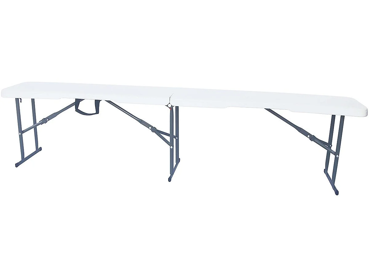 Banco dobrável Foldy - 183 x 28 x 43 cm - Branco