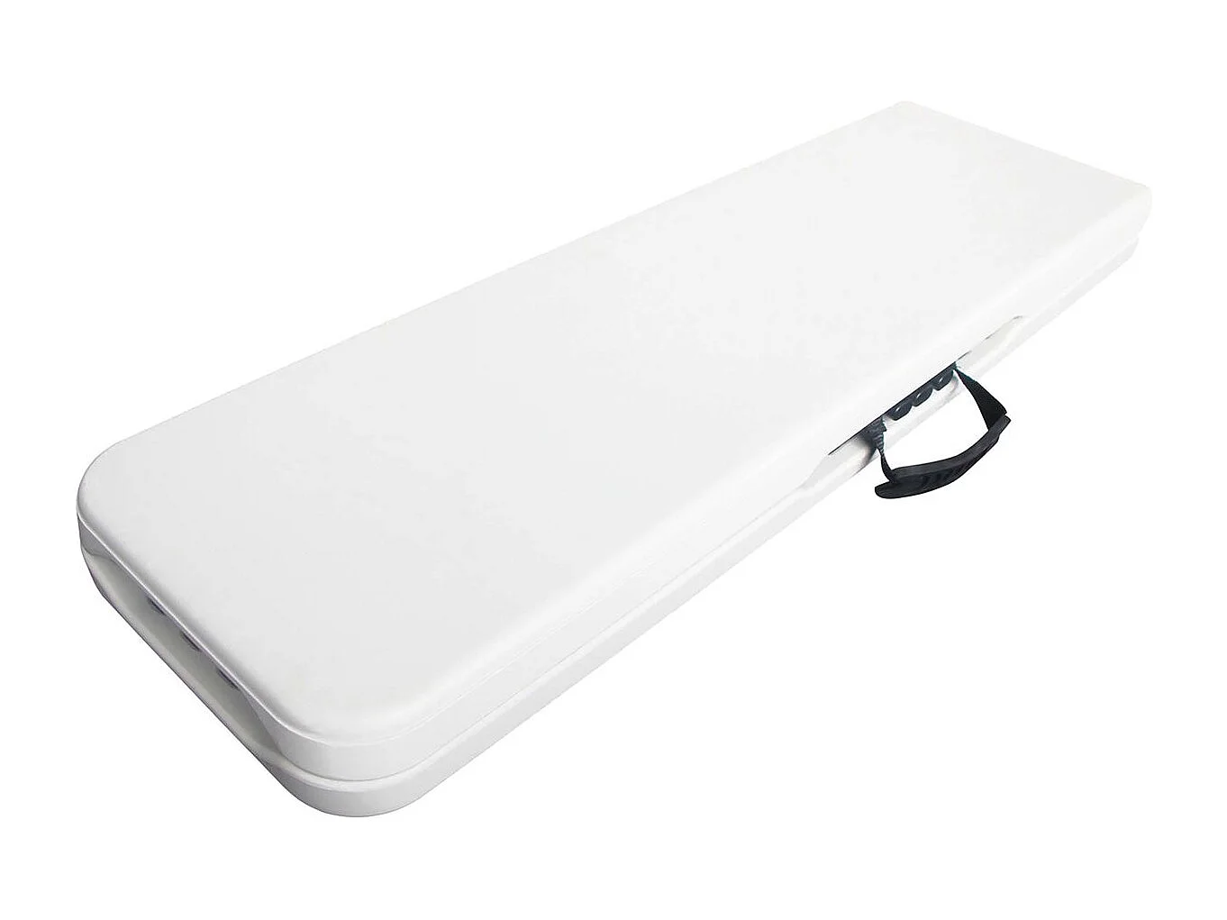 Banc pliant en métal "Foldy" - 183 x 29 x 42 cm - Blanc