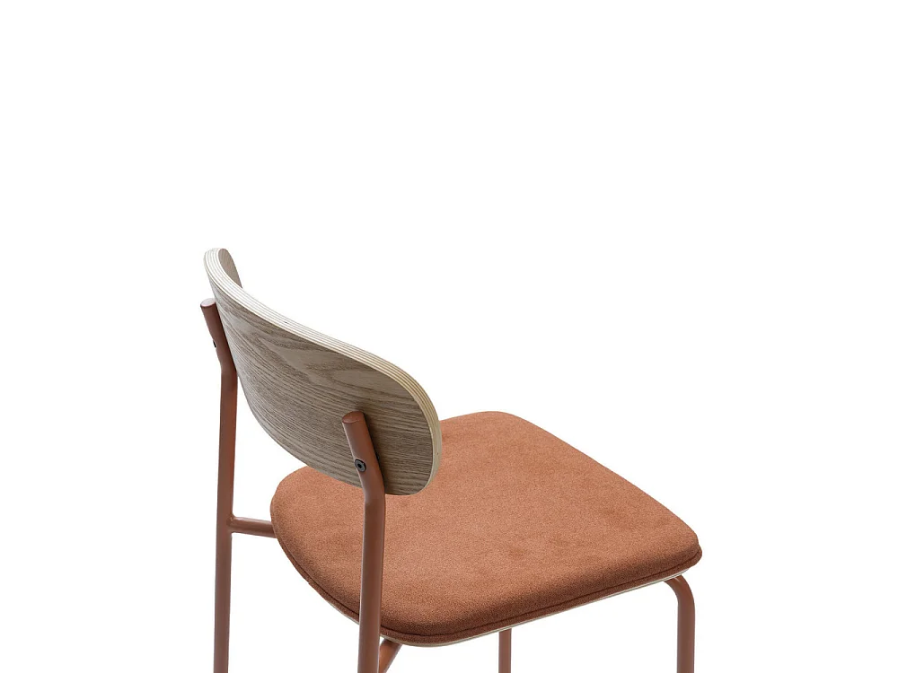 Lot de 2 tabourets en tissu avec pieds en métal H66 cm - ADRIANA