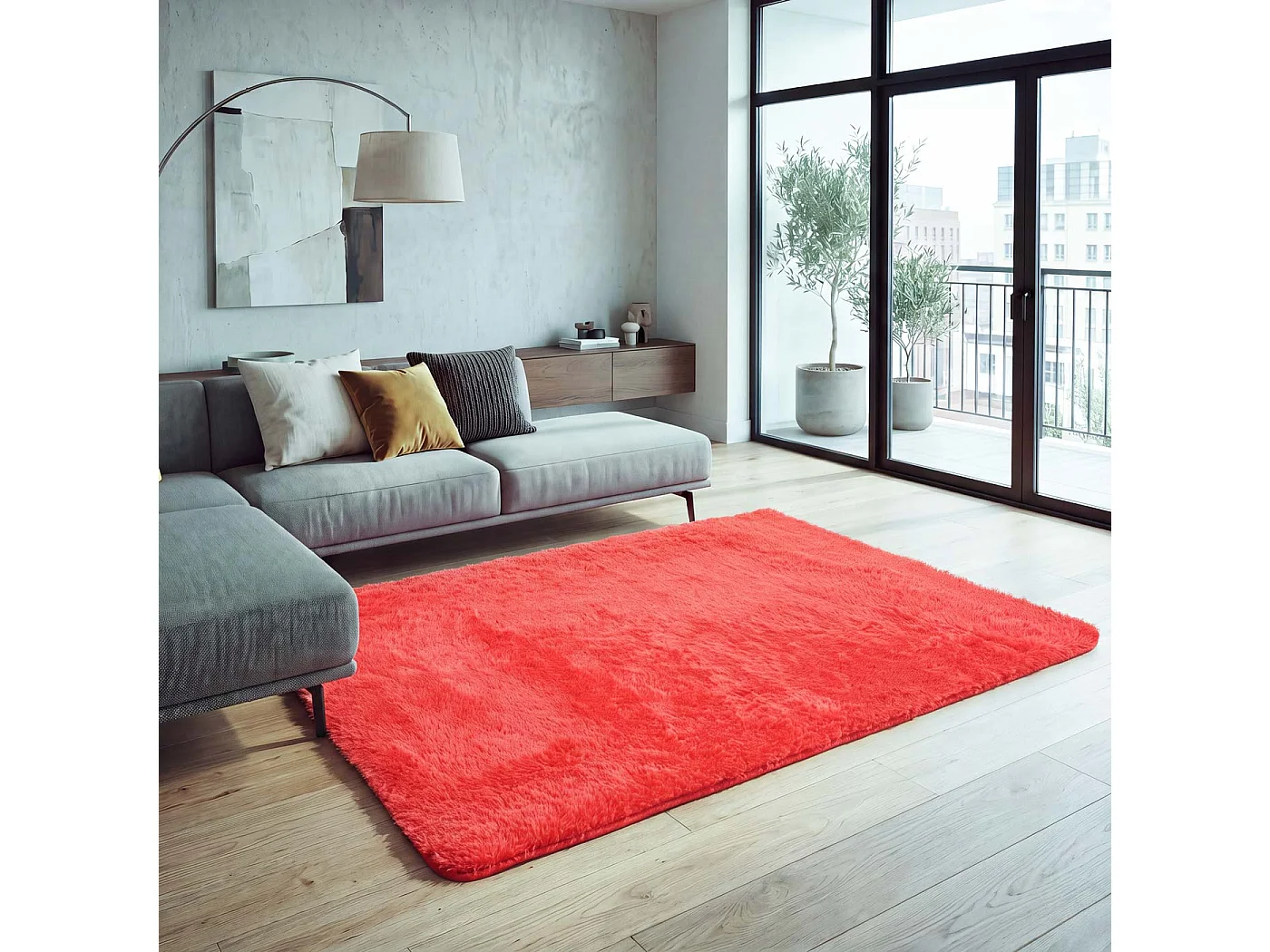 Alfombra MCW-F69,  rojo