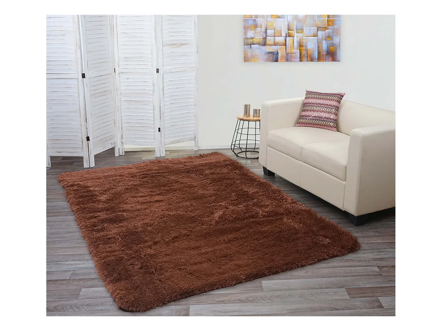 Tapis MCW-F69,  marron foncé