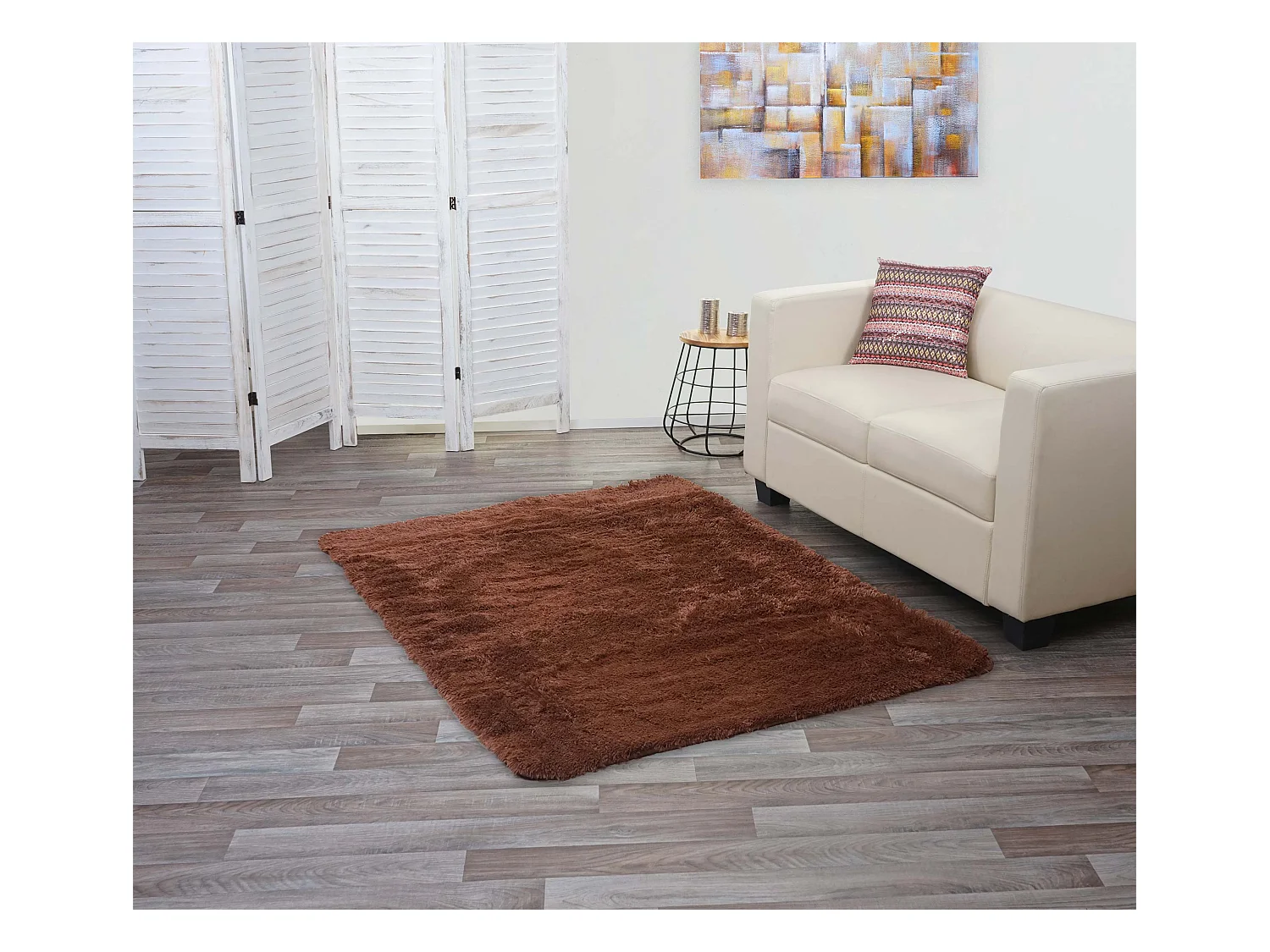 Tapis MCW-F69,  marron foncé