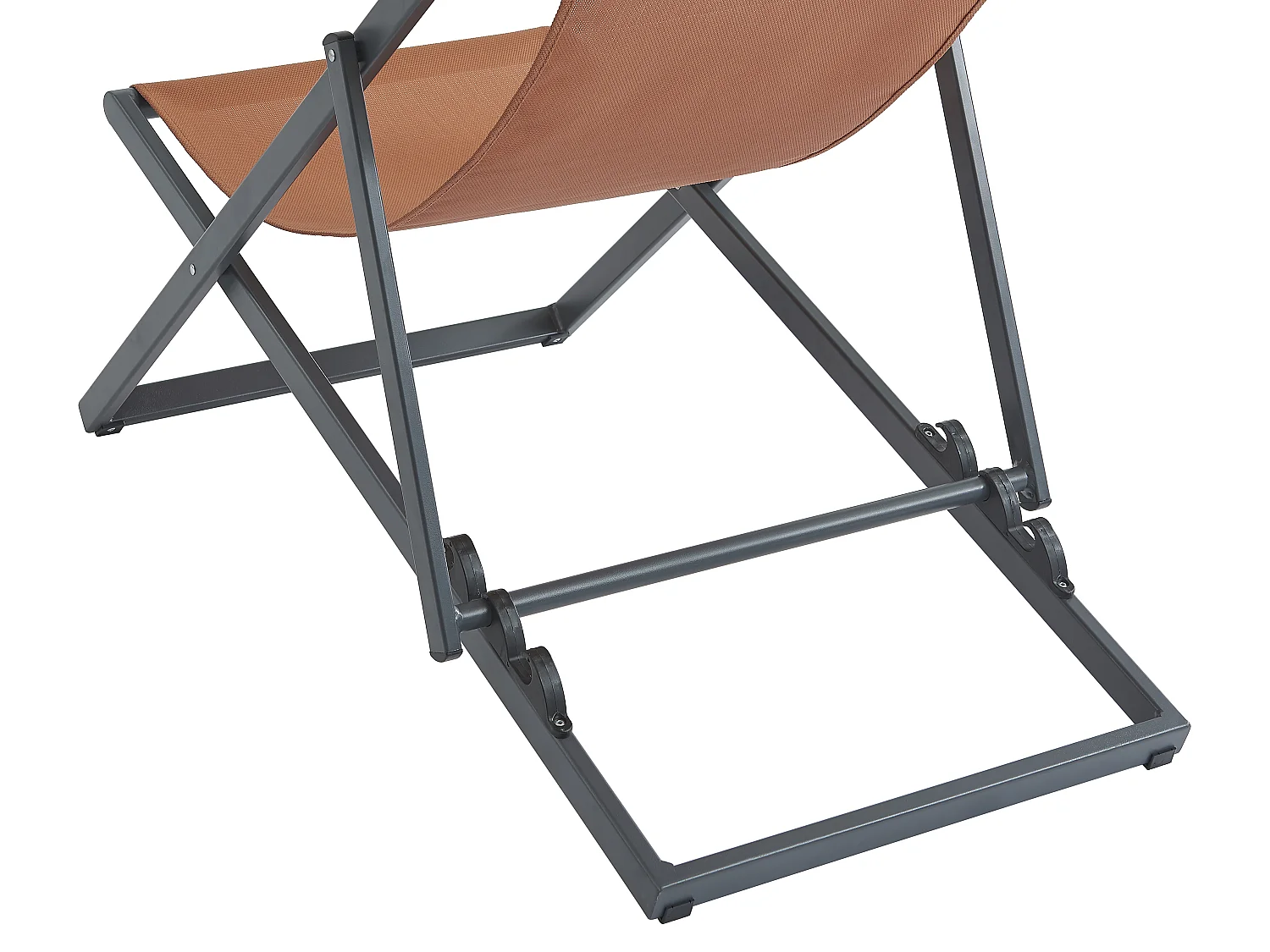 Lot de 2 transats chiliennes en aluminium - Terracotta - ANILIO de MYLIA