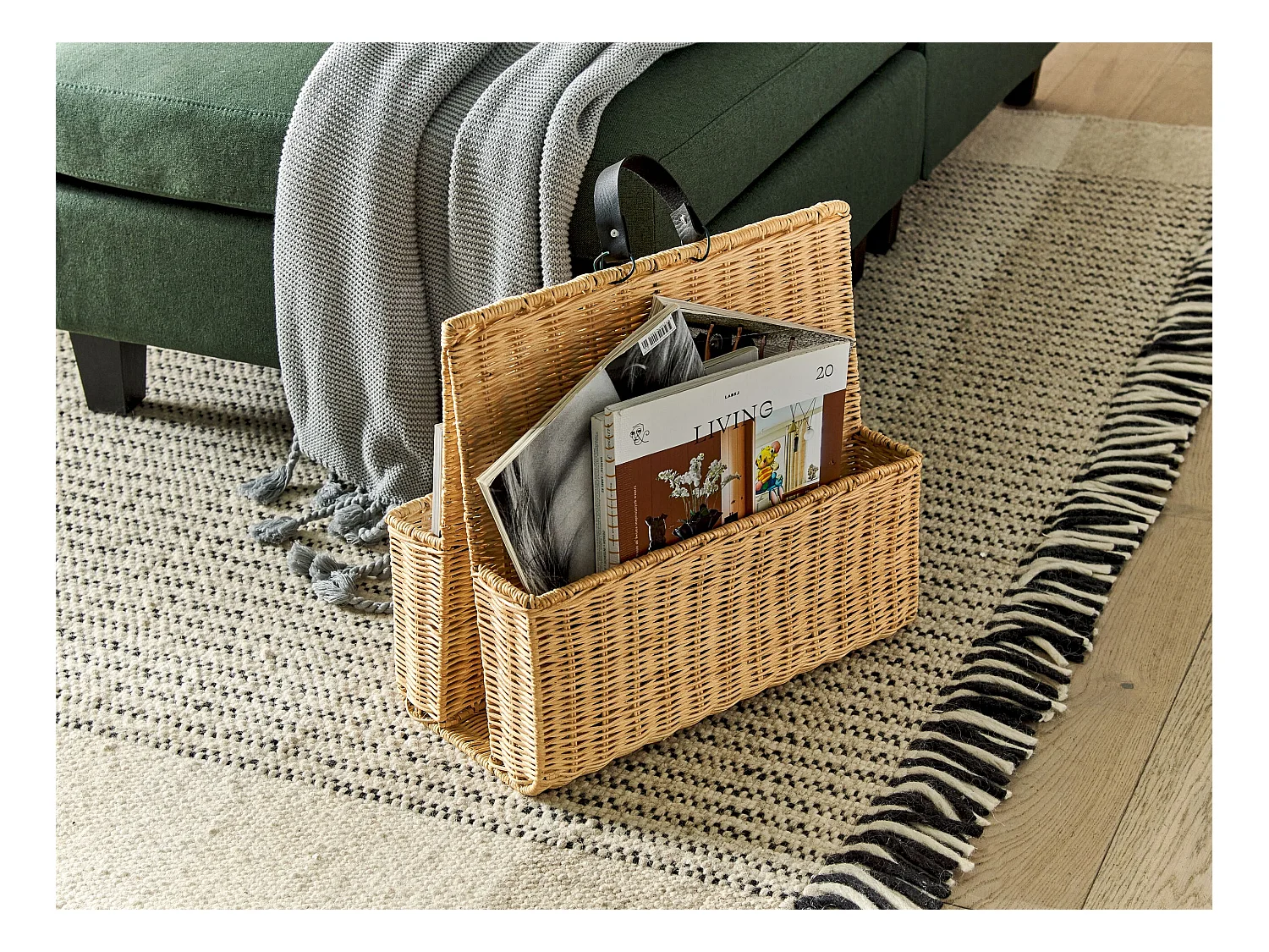 Porte-journaux LARAK Rotin Naturel