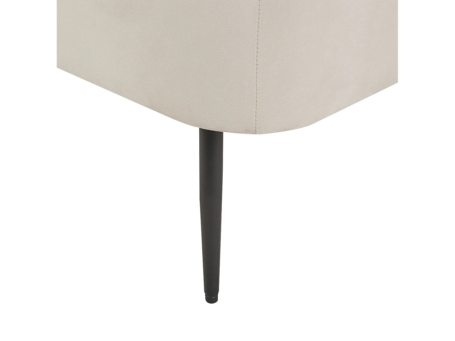 Chaise longue côté droit ARCEY Velours Orange