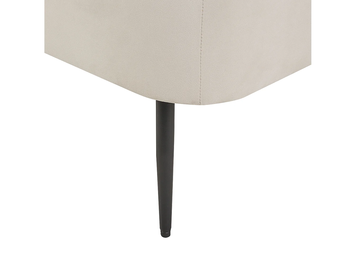 Chaise longue côté droit ARCEY Velours Orange