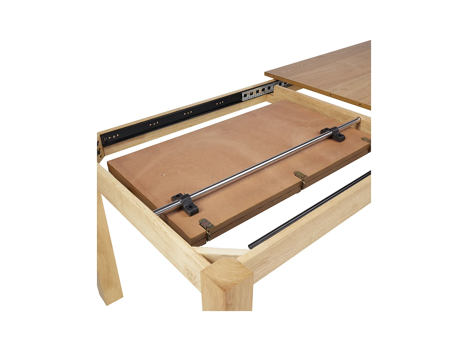 Table de salle à manger extensible MADURA Frêne naturel 160/240 cm 90 cm