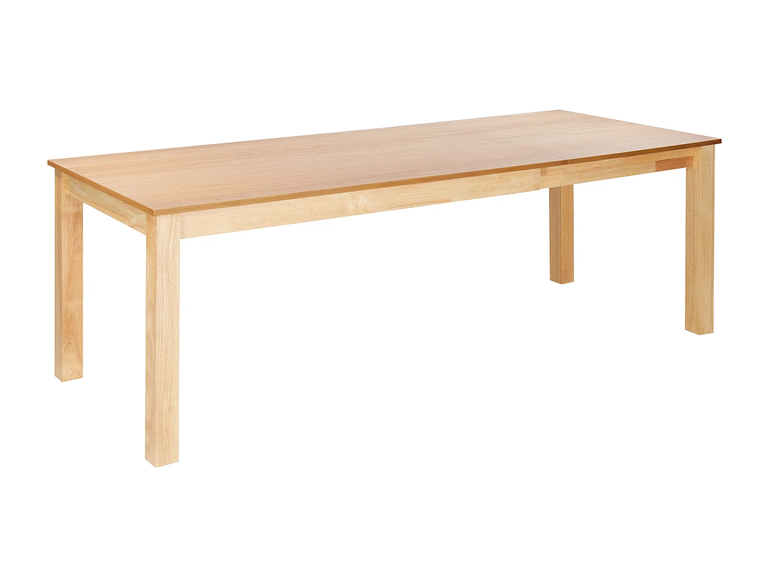 Esstisch ausziehbar heller Holzfarbton 160/240 x 90 cm mit Holzbeinen Madura