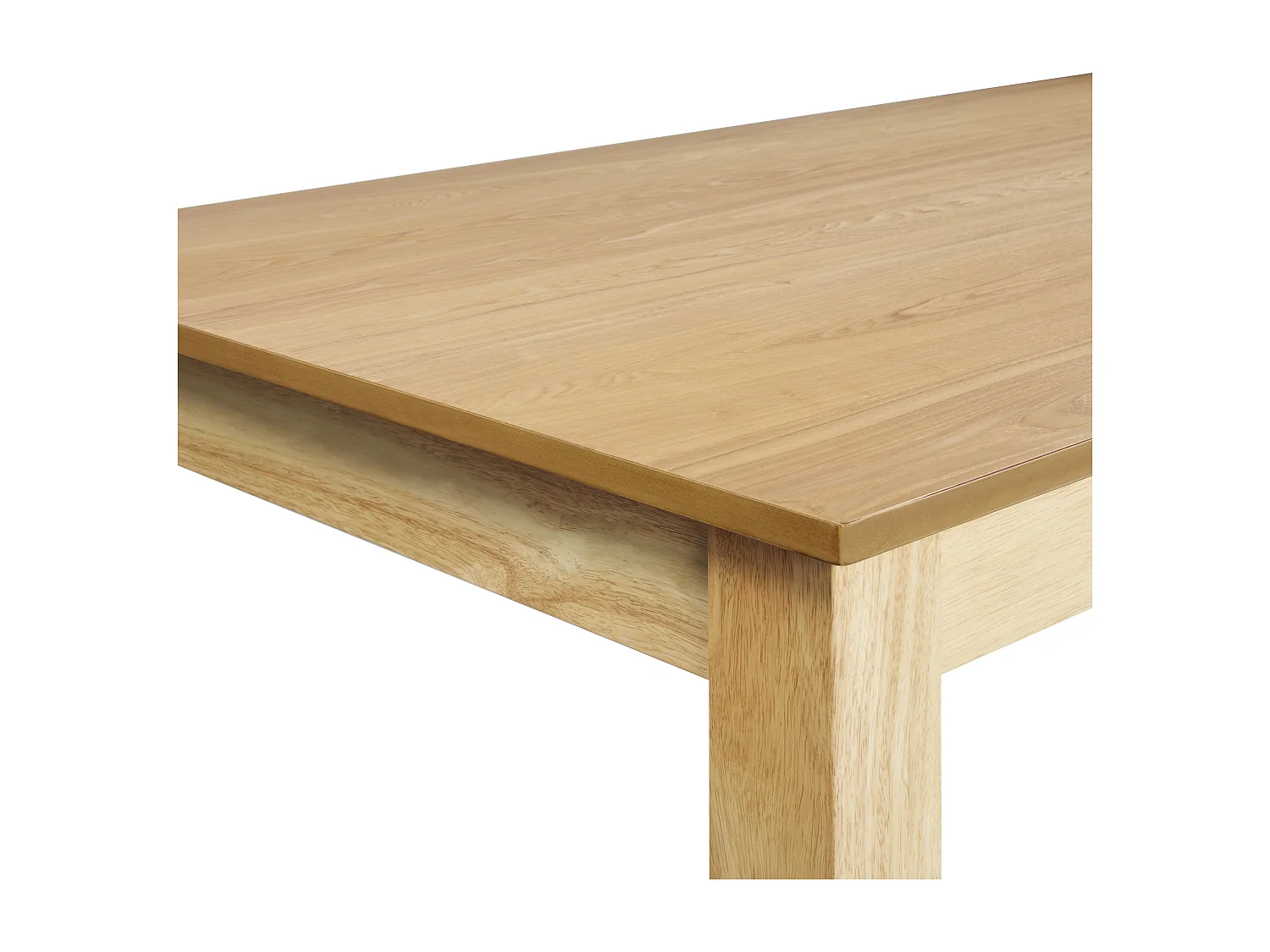 Esstisch ausziehbar heller Holzfarbton 160/240 x 90 cm mit Holzbeinen Madura