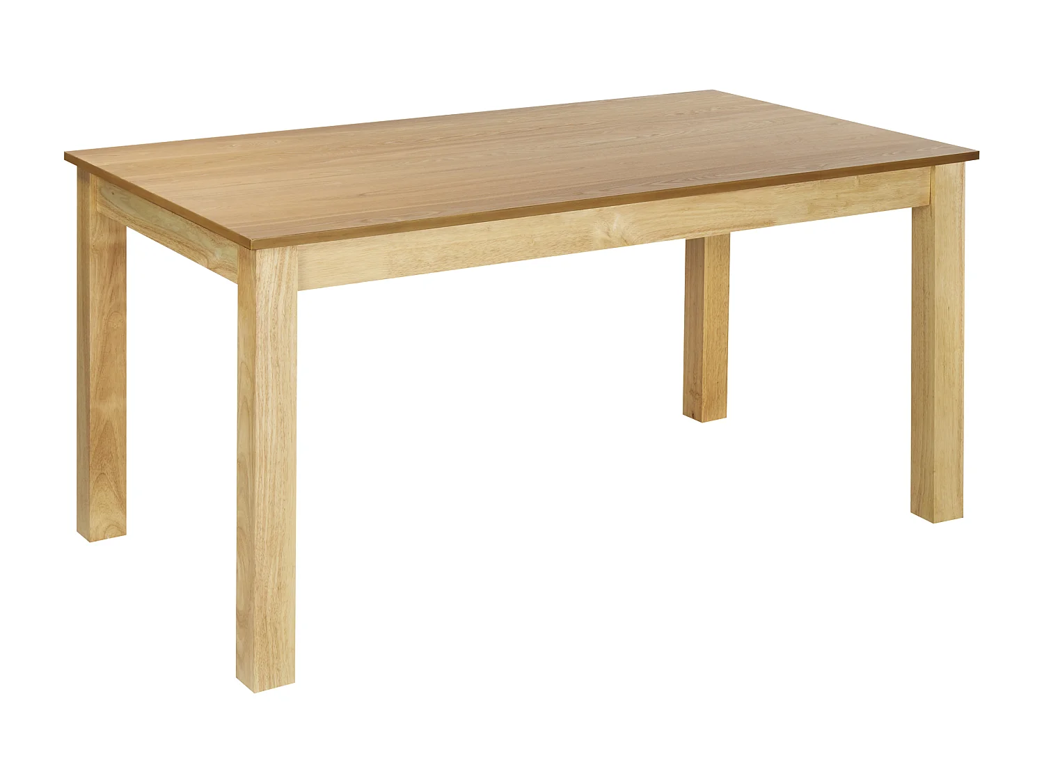Eettafel uitschuifbaar MADURA Natuurlijk essenhout 160/240 cm 90 cm
