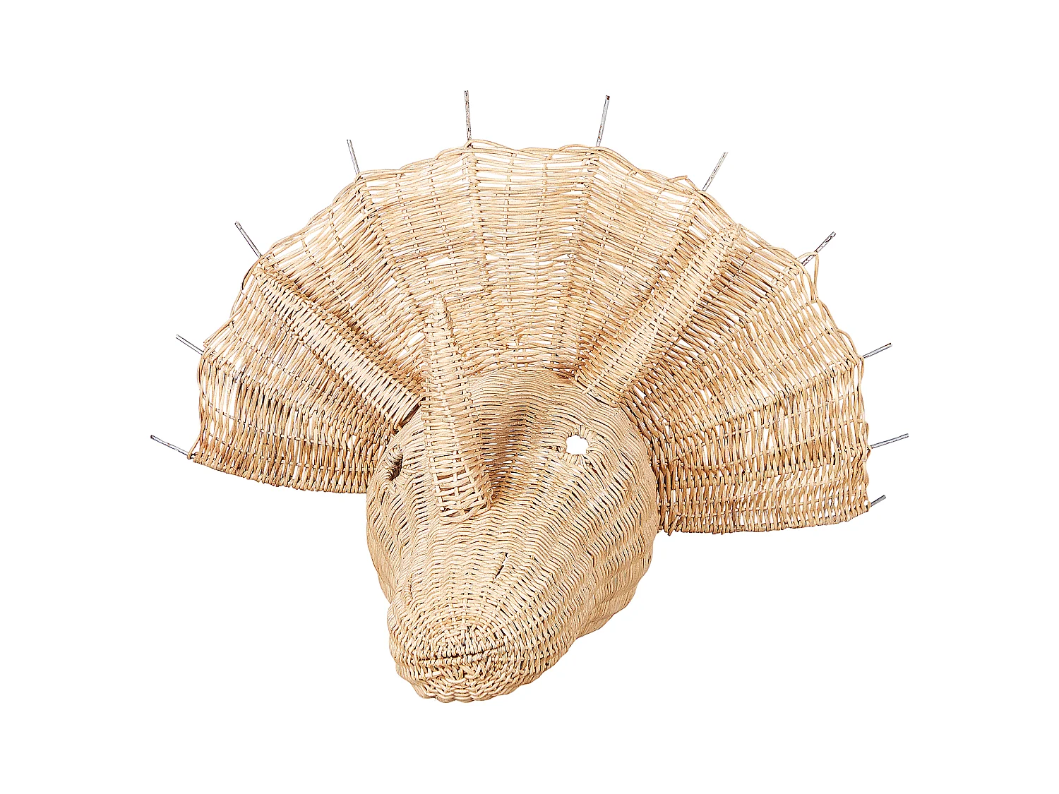 Décoration murale Dinosaure BIOKO Rotin 44 cm Naturel