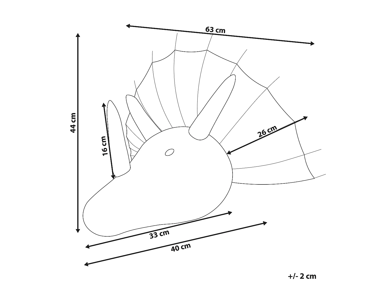 Wanddecoratie BIOKO Rotan 44 cm Natuurlijk