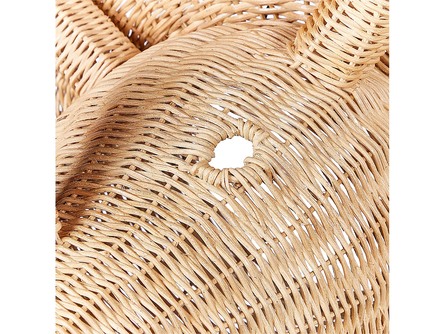 Wandobjekt Dinosaurier BIOKO Rattan 44 cm Naturfarben